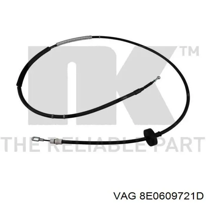 8E0609721D VAG cable de freno de mano trasero izquierdo