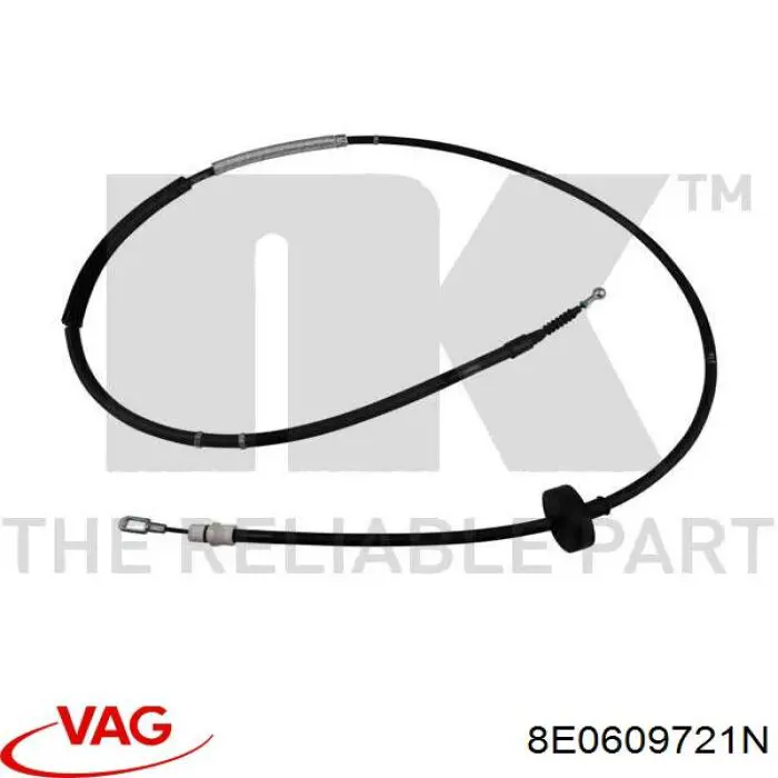 Cable de freno de mano trasero izquierdo VAG 8E0609721N precio, desde 23,55 EUR
