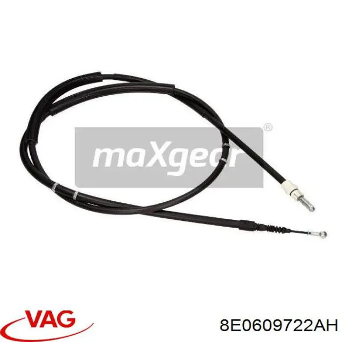 8E0609722AH VAG cable de freno de mano trasero derecho