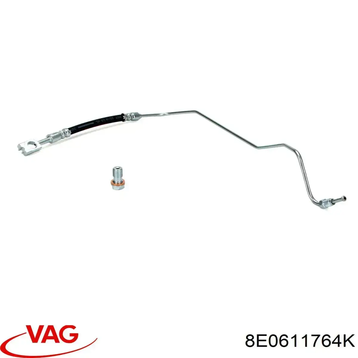 Latiguillos de freno trasero derecho 8E0611764K VAG