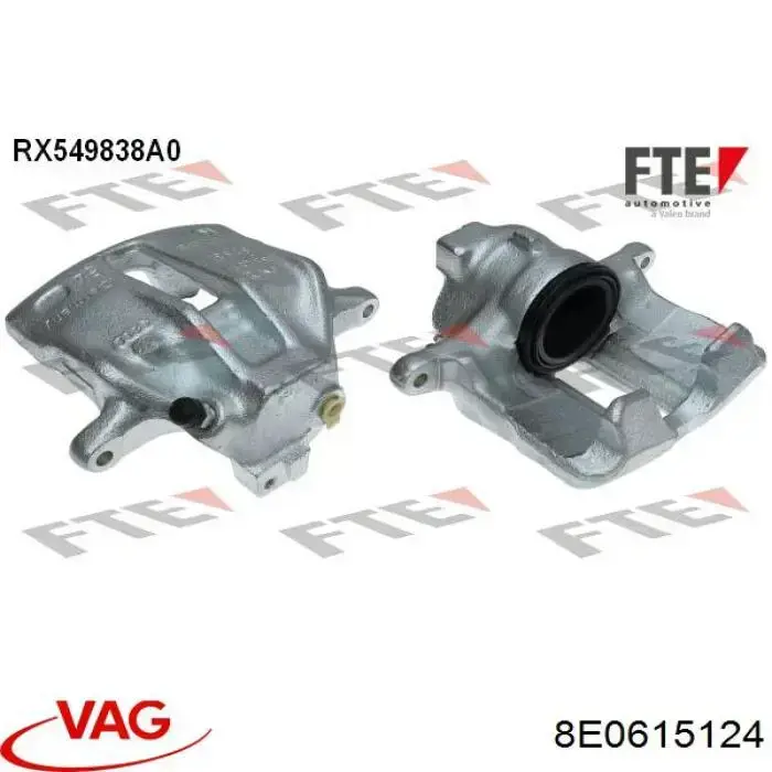 Pinza de freno delantera derecha VAG 8E0615124 precio, desde 45,01 EUR