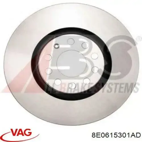 Disco de freno 8E0615301AD VAG