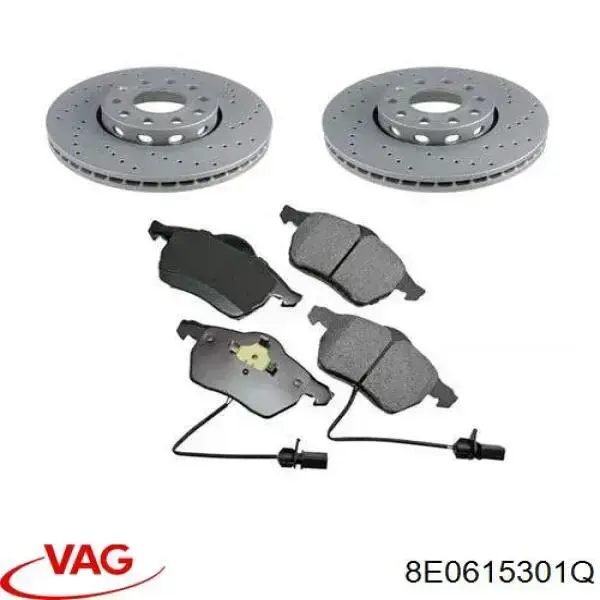 Comprar 8E0615301Q VAG Freno de disco delantero