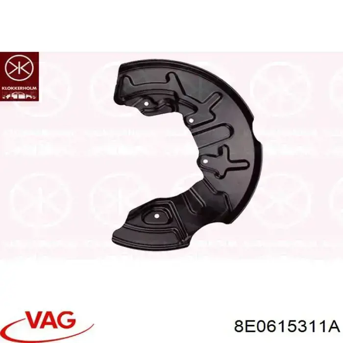 Protector del disco de freno delantero izquierdo VAG 8E0615311A precio, desde 15,92 EUR