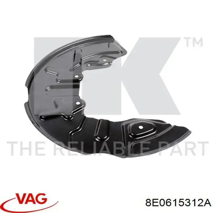 Comprar 8E0615312A VAG Protector de disco de freno delantero derecho