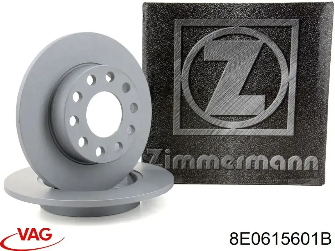 Disco de freno trasero 8E0615601B VAG