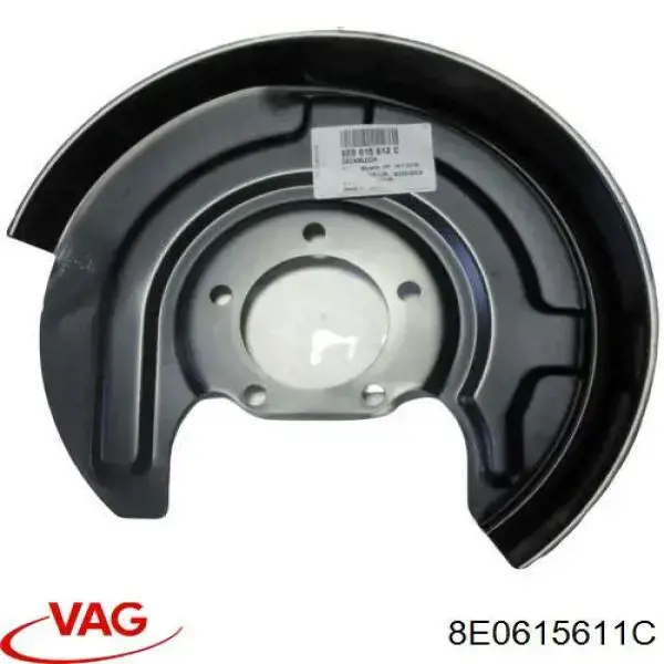 8E0615611C VAG Protector de disco de freno trasero izquierdo