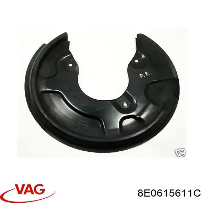 Protector de disco de freno trasero izquierdo VAG 8E0615611C precio, desde 17,48 EUR