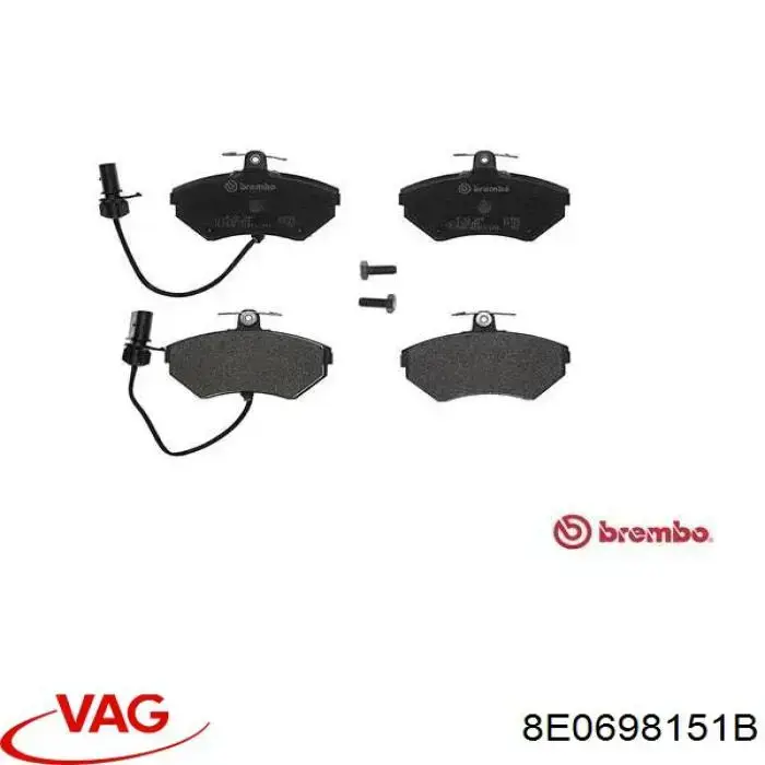 Pastillas freno delanteras VAG 8E0698151B precio, desde 33,93 EUR