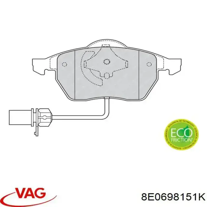 Pastillas de freno delanteras Audi A6 4F2