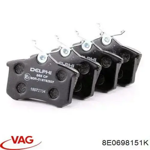 Pastillas de freno delanteras Audi A6 4F2