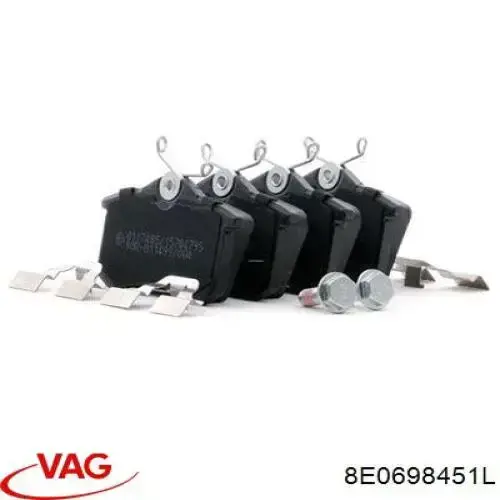 Pastillas de freno traseras 8E0698451L VAG