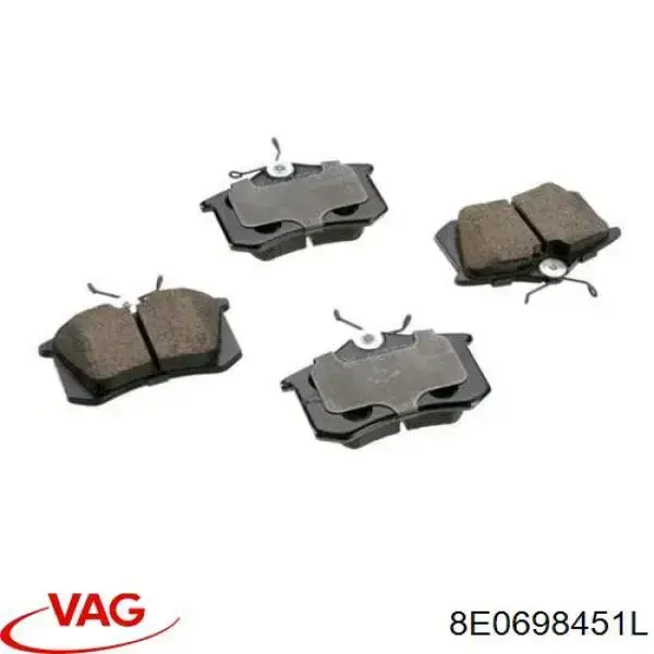 Comprar 8E0698451L VAG Pastillas de freno traseras