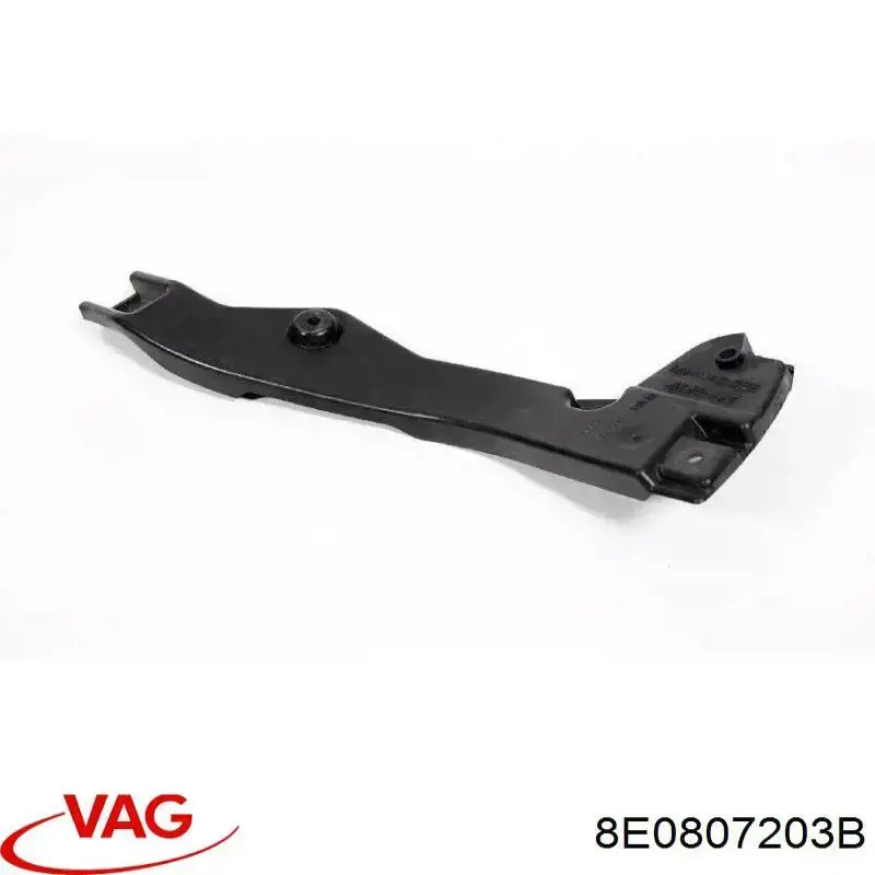 Soporte exterior izquierdo del parachoques delantero 8E0807203B VAG