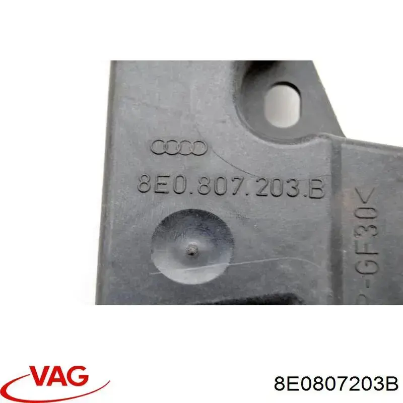 Comprar 8E0807203B VAG Soporte exterior izquierdo del parachoques delantero