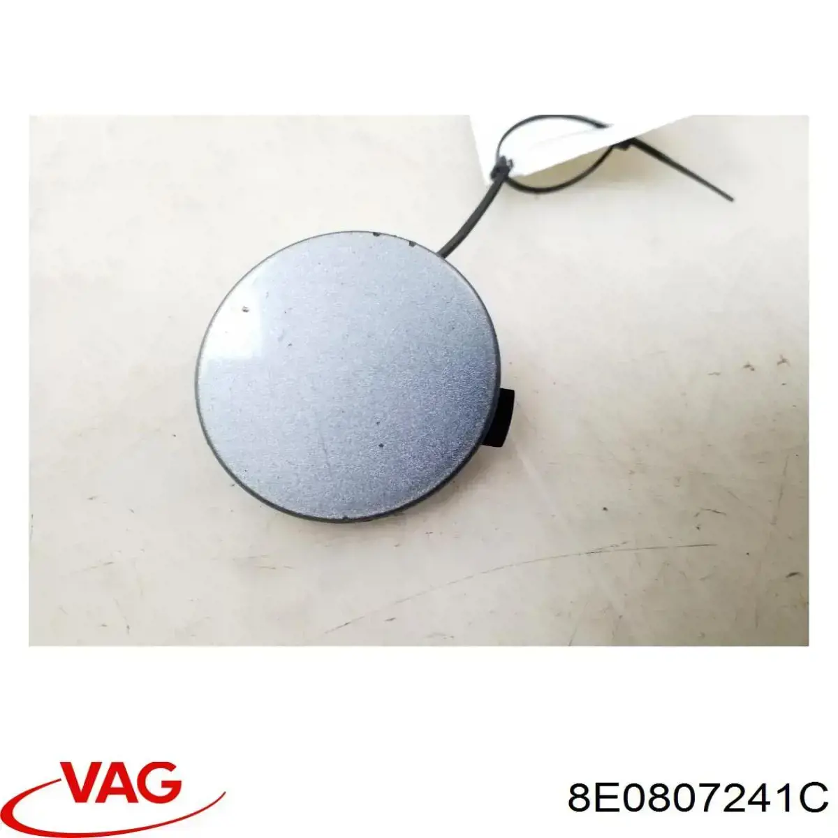 8E0807241C VAG Tapa del gancho de remolque del parachoques delantero derecho
