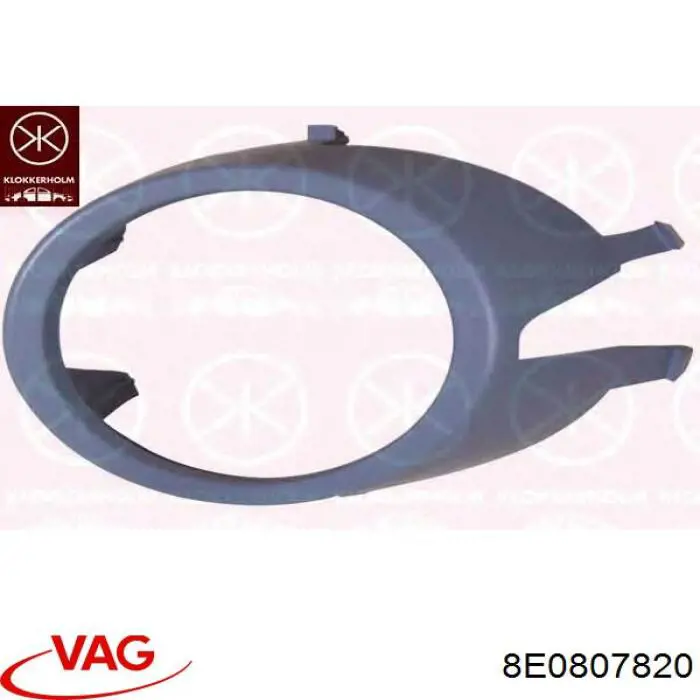 Embellecedor de faro antiniebla derecho 8E0807820 VAG