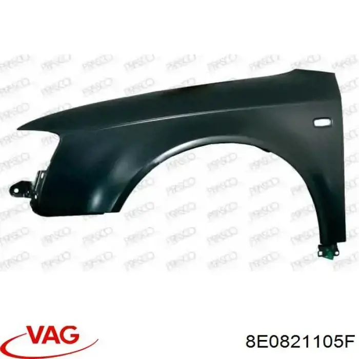 Comprar 8E0821105F VAG Aleta delantera izquierda