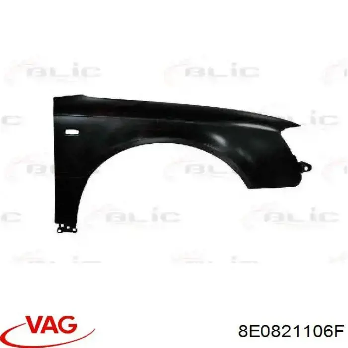 Guardabarros delanteros derecho VAG 8E0821106F precio, desde 82,40 EUR