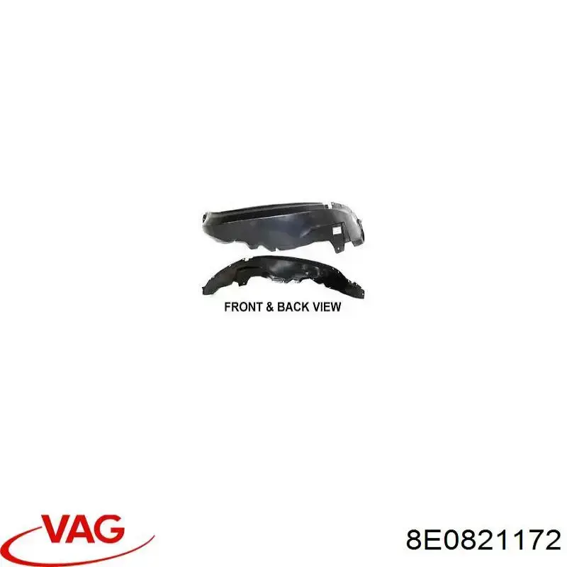 Guardabarros interior derecho, aleta delantera VAG 8E0821172 precio, desde 25,46 EUR