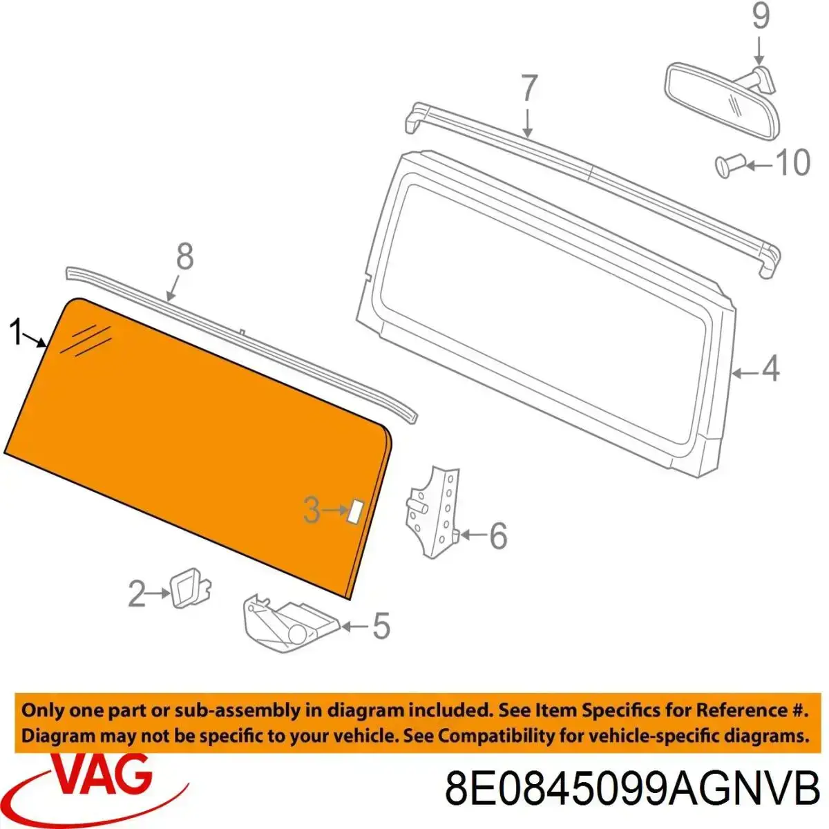 Cristal parabrisas VAG 8E0845099AGNVB precio, desde 171,87 EUR
