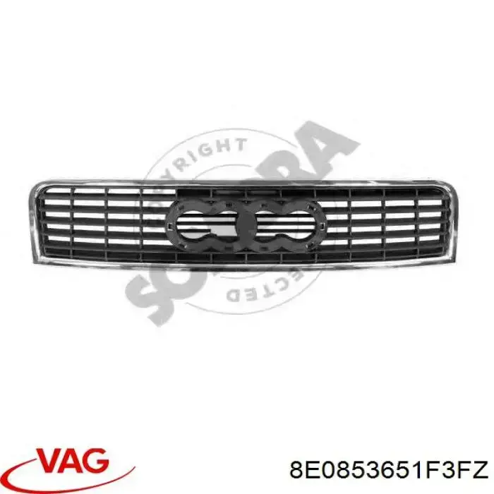 Comprar 8E0853651F3FZ VAG Rejilla frontal