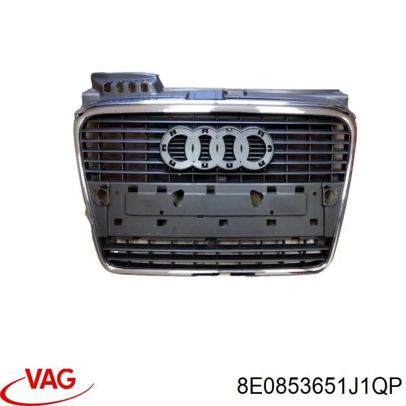 Rejilla de radiador 8E0853651J1QP VAG