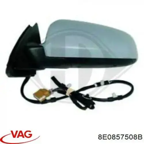 Cubierta de espejo retrovisor derecho VAG 8E0857508B