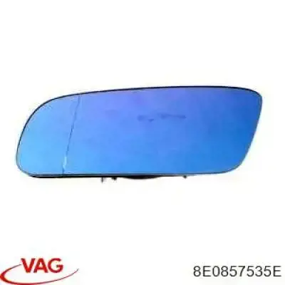 8E0857535E VAG Cristal de espejo retrovisor exterior izquierdo