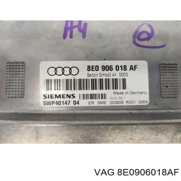 8E0906018AF VAG Centralina Del Motor
