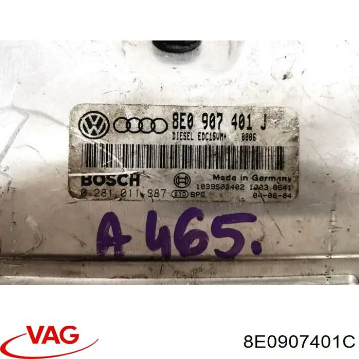 ECU 8E0907401C VAG