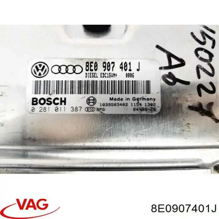 Unidad de control del motor  VAG 8E0907401J precio, desde 103,09 EUR