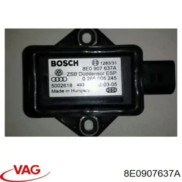 Comprar 8E0907637A VAG Sensor de aceleración lateral (ESP)