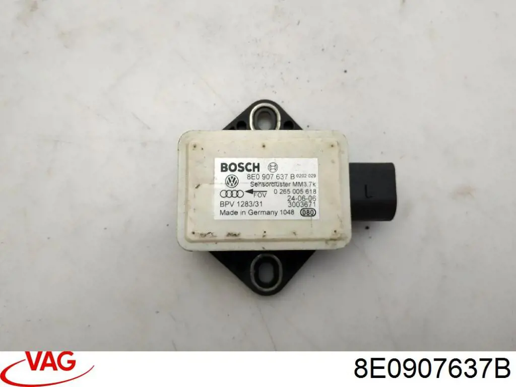 Sensor de aceleración lateral (ESP) 8E0907637B VAG