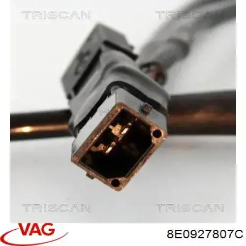 Sensor ABS trasero izquierdo 8E0927807C VAG