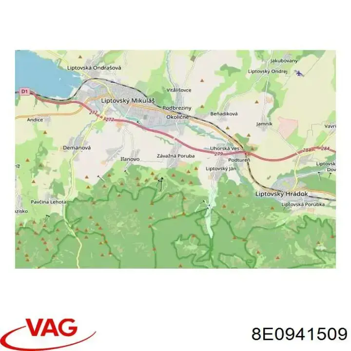 Boton de luz de emergencía 8E0941509 VAG