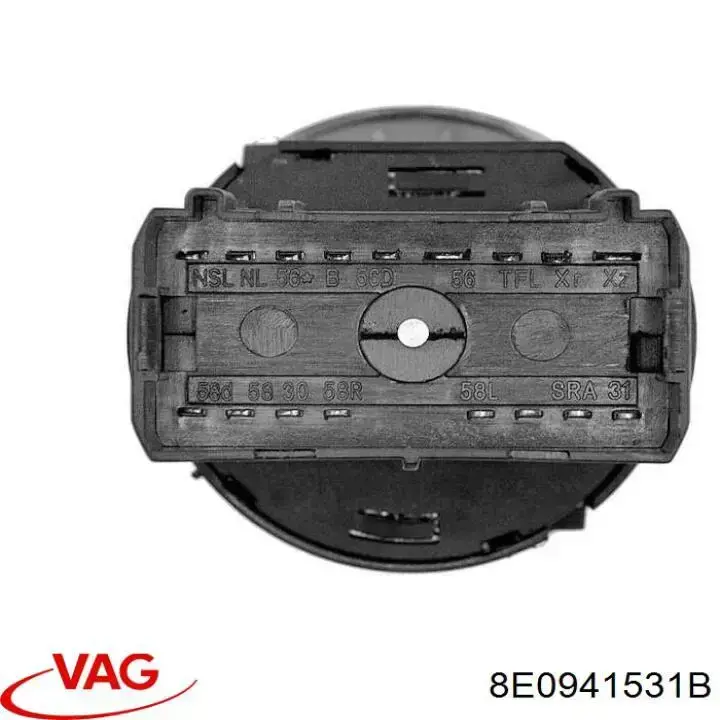 Interruptor de luces en el tablero VAG 8E0941531B