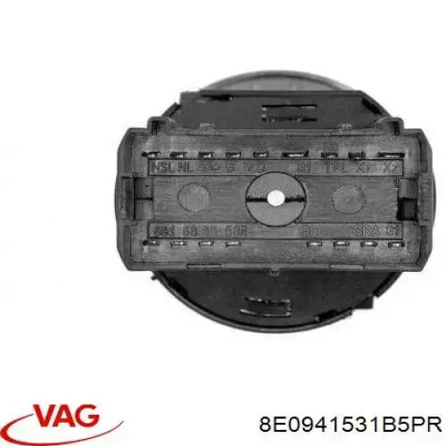 8E0941531B5PR VAG interruptor de faros para "torpedo"