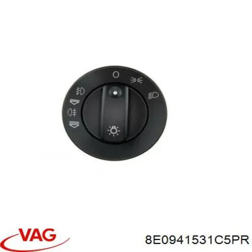 Comprar 8E0941531C5PR VAG Interruptor de luces en el tablero