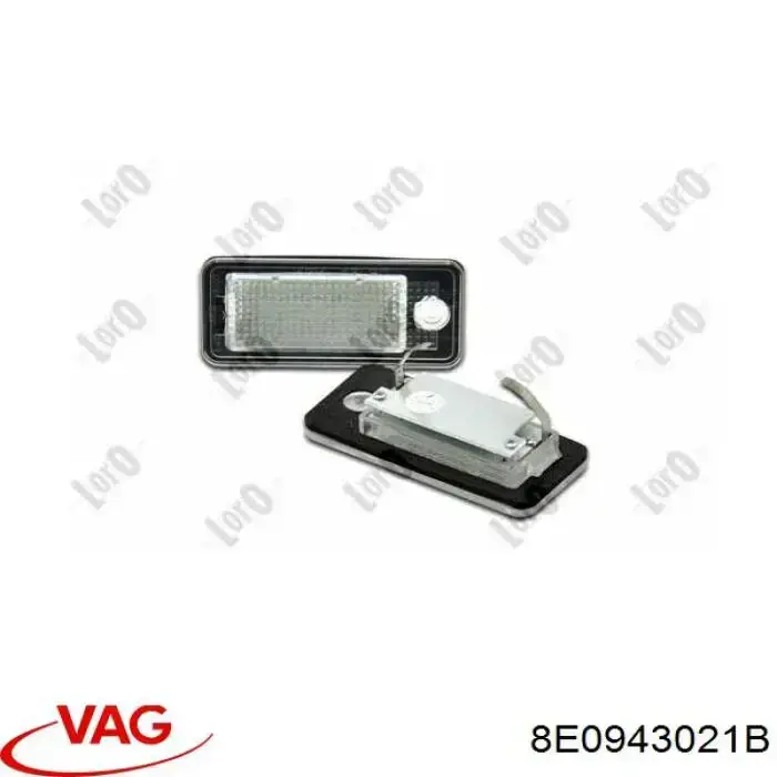 Lampara de matricula VAG 8E0943021B precio, desde 16,52 EUR