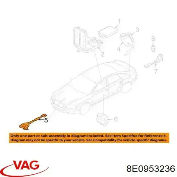 Comprar 8E0953236 VAG Sensor de apertura de capó