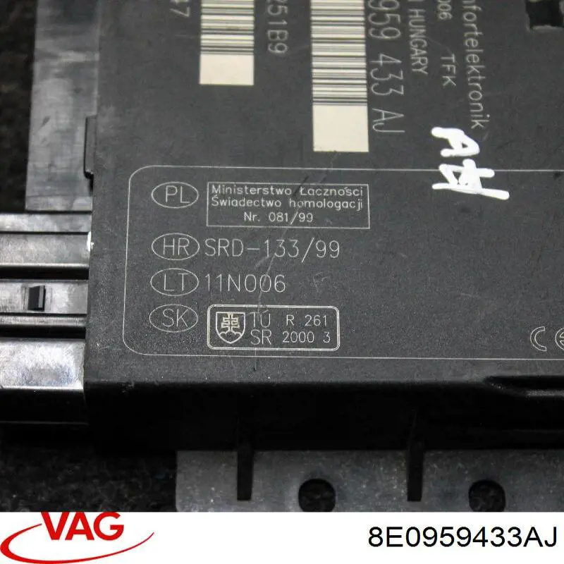 Comprar 8E0959433AJ VAG Módulo de cierre centralizado