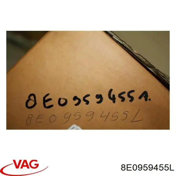 8E0959455L VAG ventilador (rodete +motor refrigeración del motor con electromotor, izquierdo)