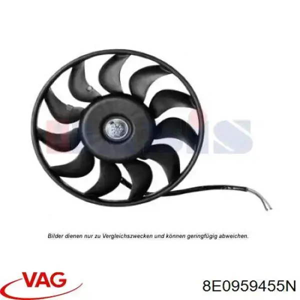 8E0959455N VAG rodete ventilador, refrigeración de motor
