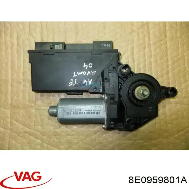 Motor del elevalunas de la puerta trasera izquierda 8E0959801A VAG
