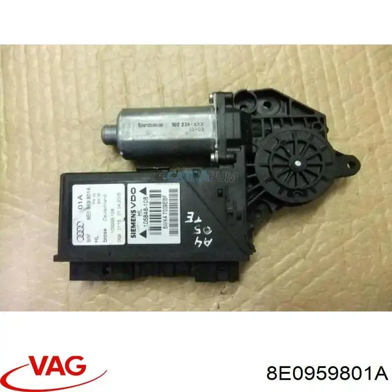 Motor del elevalunas de la puerta trasera izquierda VAG 8E0959801A precio, desde 34,85 EUR