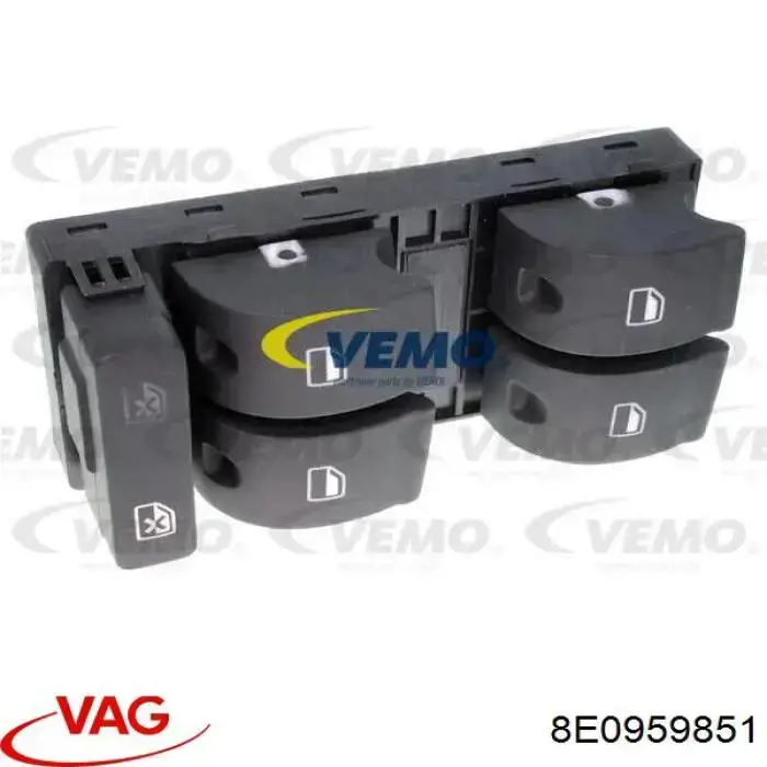 8E0959851 VAG Unidad de control de elevalunas delantera izquierda
