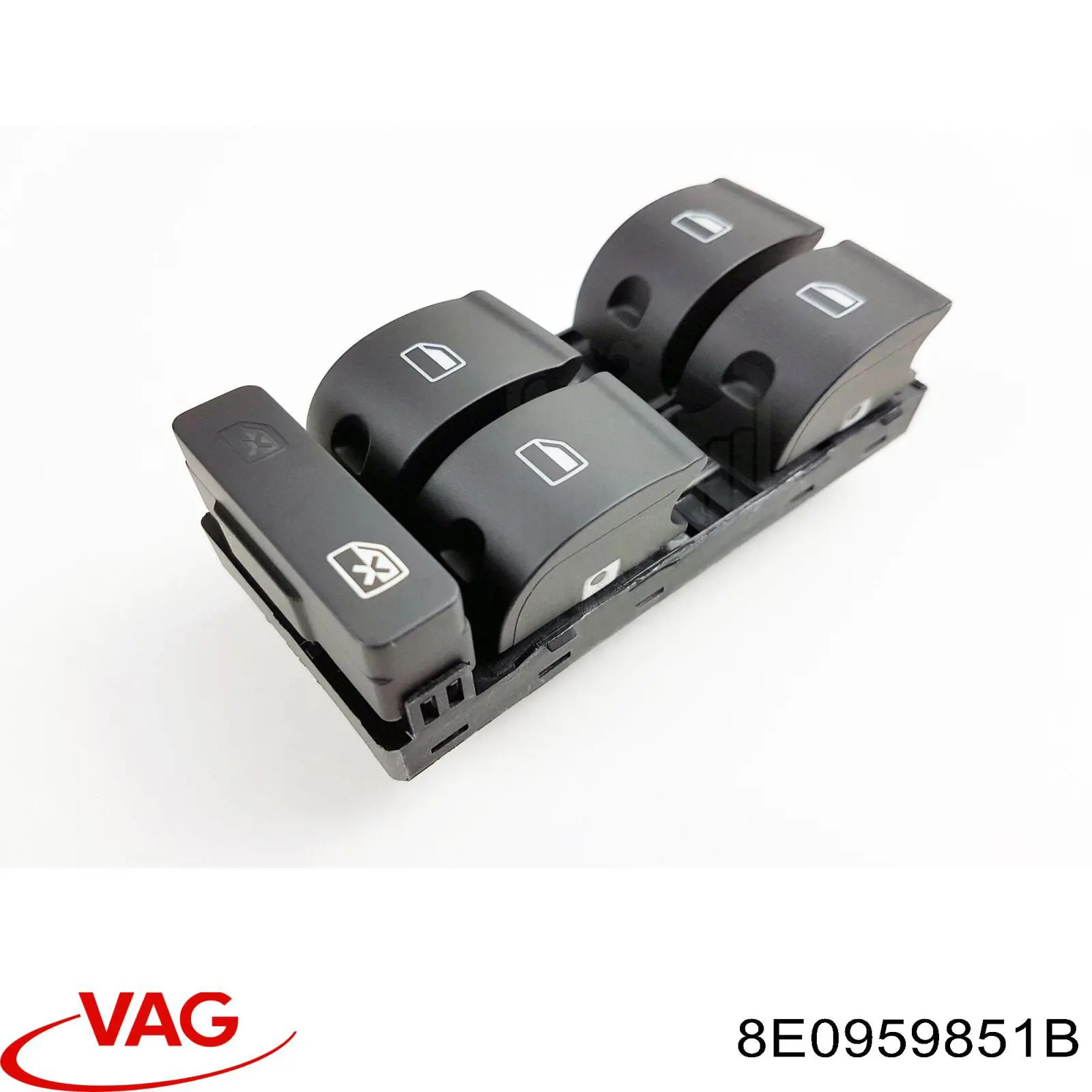 Interruptor de elevalunas delantera izquierda 8E0959851B VAG
