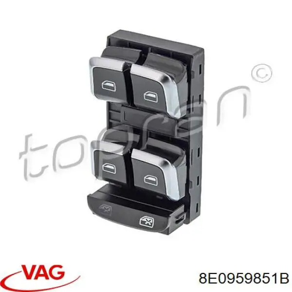 Unidad de control de elevalunas delantera izquierda VAG 8E0959851B precio, desde 32,75 EUR