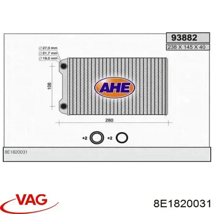 Calefactor VAG 8E1820031